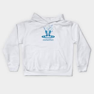 Be a zealwellian! (blue) Kids Hoodie